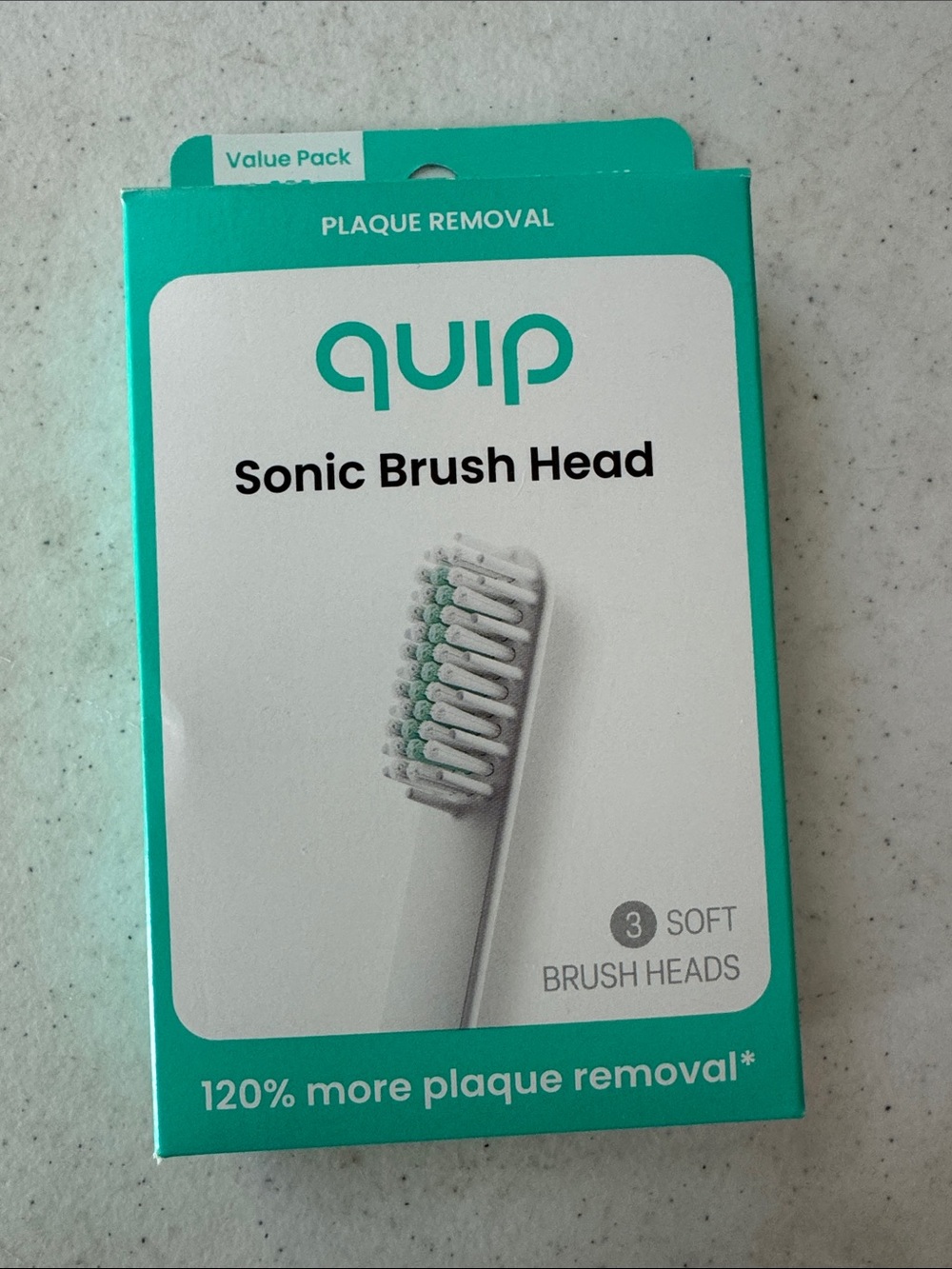 Quip Sonic Brush Head Replacements - 3 pack NWT